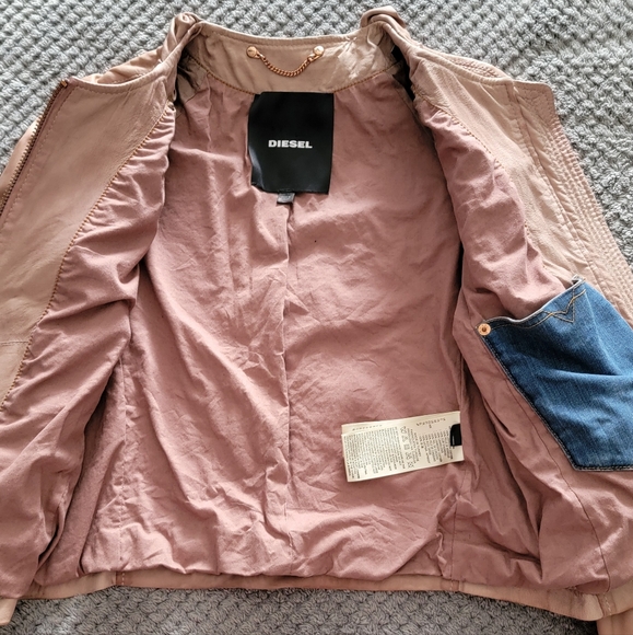 Diesel Lambskin Leather Jacket - Picture 2 of 5